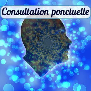 consultation psy avignon visage en ombre de profil sur fond bleu