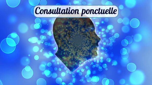 consultation psy avignon visage en ombre de profil sur fond bleu